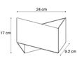 Nástenná-lampa-Fold-sivá-s-meďou