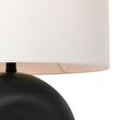 Scandinavische-tafellamp-zwart-met-witte-linnen-kap---Lotti