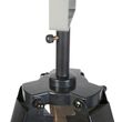Industrial-Floor-Lamp-on-Wooden-Tripod-with-Grey-Lampshade---Laos