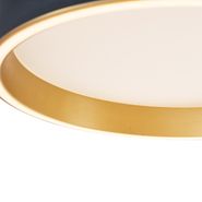 Dizajn-plafonska-lampa-crna-sa-zlatnom-40cm-uklj.-LED-3-stepenim-prekidačem---Ingo