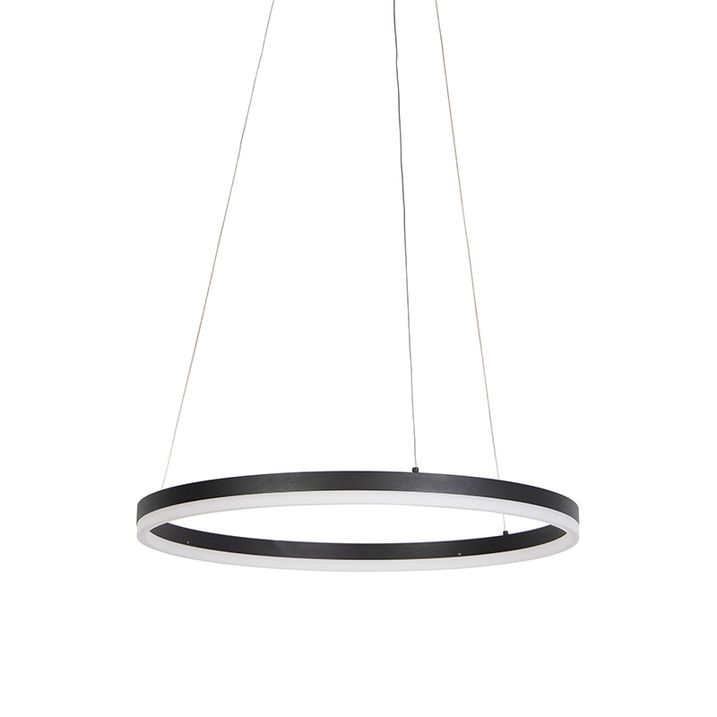 Design lógólámpa fekete 60 cm LED-del, 3 fokozatú fényerő-szabályozóval - Anello