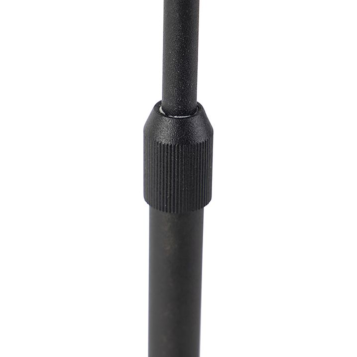 Lampă de masă neagră reglabilă cu abajur maro deschis 35 cm - Parte