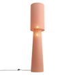Retro-vloerlamp-oud-roze-met-linnen-165cm-2-lichts---Trompet