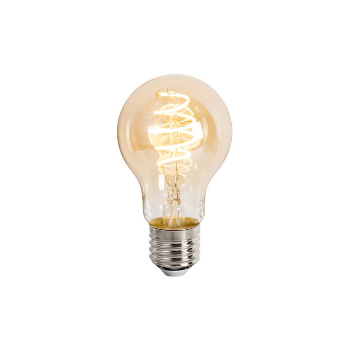 Spot de plafond intelligent bronze avec bois 18 cm incl. WiFi A60 - Mangoes
