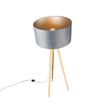 Stojací-lampa-dřevěná-s-šedým-látkovým-stínidlem-50-cm---Tripod-Classic