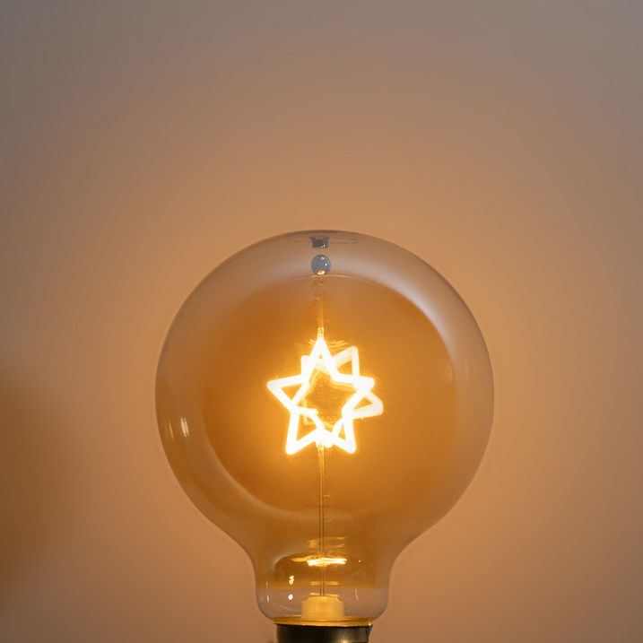 Різдвяна світлодіодна лампа E27 Star Filament G95 Amber 1,8W 50 лм 1800K