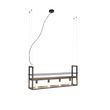 Industrijski-luster-crne-boje-sa-drvetom-i-policom-4-svetla---Cage-Rack