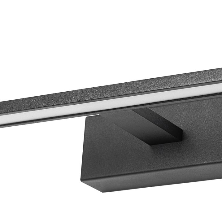 Moderna zidna lampa crna 41,5 cm uključujući LED IP44 - Jerre