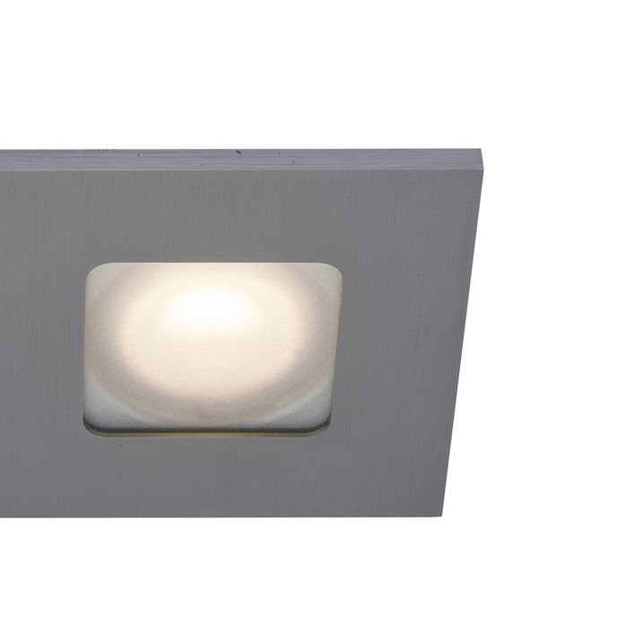 Nowoczesny reflektor wpuszczany Gunmetal Kwadratowy IP44 - Qure