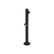 Modern-Outdoor-Post-Black-60cm-Incl.-LED-2-Light-IP65---Peri