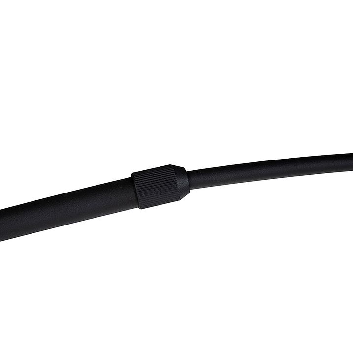 Lampă cu arc neagră cu abajur din catifea galben muștar cu auriu 50 cm - XXL