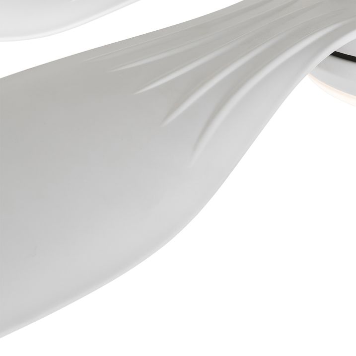 Ventilador de techo blanco de 137 cm con LED regulable y mando a distancia - Tak