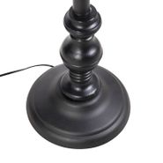Lampadaire-noir-avec-abat-jour-paon-rouge-40-cm---Classico
