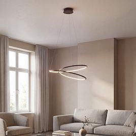 Lampada a sospensione di design bronzo 72 cm con LED a 3 livelli di dimmerazione - Rowan