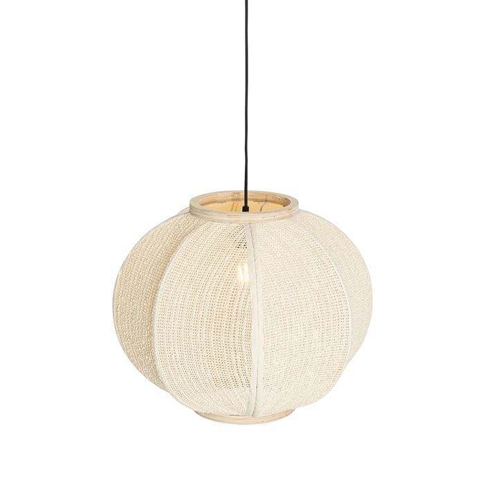 Smart pendellampe naturstoff 48 cm inkl. Wifi G95 - Rob