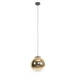 Art-Deco-Pendelleuchte-schwarz-mit-Goldglas-33-cm---Pallon