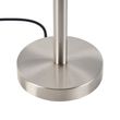 Moderne-Tischleuchte-Stahl-mit-Taupe-Schirm-35-cm---Simplo