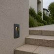 Moderné-zapustené-nástenné-svietidlo-čierne-7-cm-vrátane-LED-IP65---Trem
