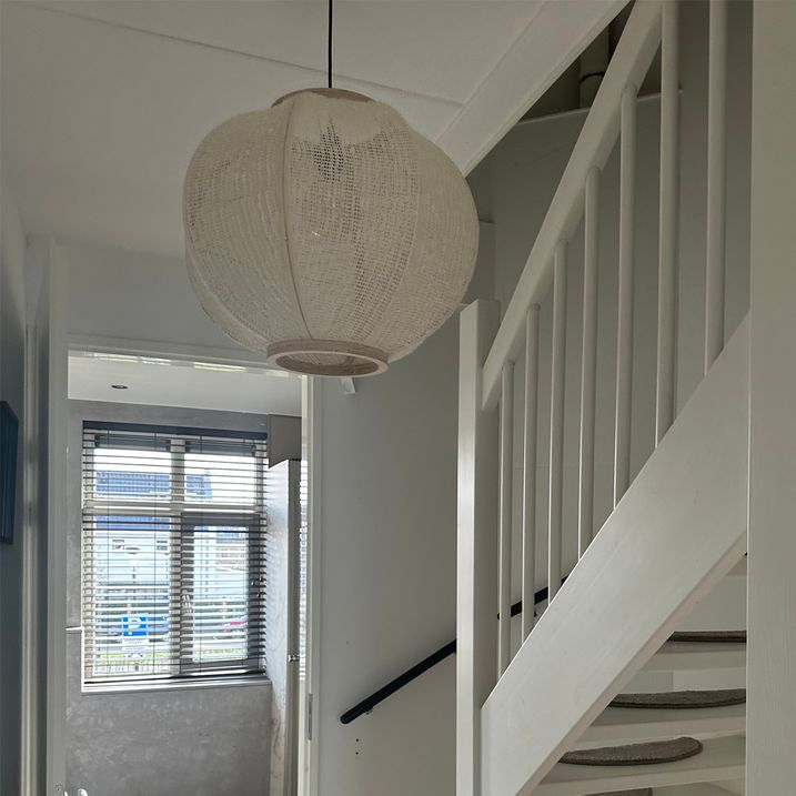 Smart pendellampe naturstoff 48 cm inkl. Wifi G95 - Rob