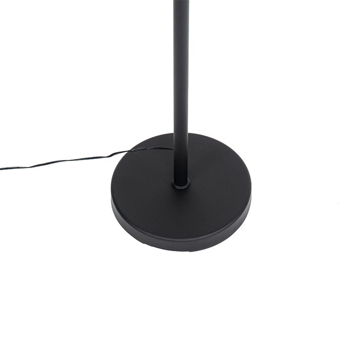 Design gulvlampe sort inkl. LED med touch-dæmper - Notia