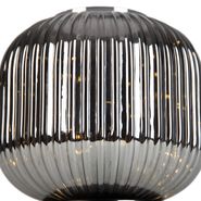 Lampe-de-table-Art-Déco-noire-avec-verre-fumé-avec-cordon-lumineux-E27---Karel