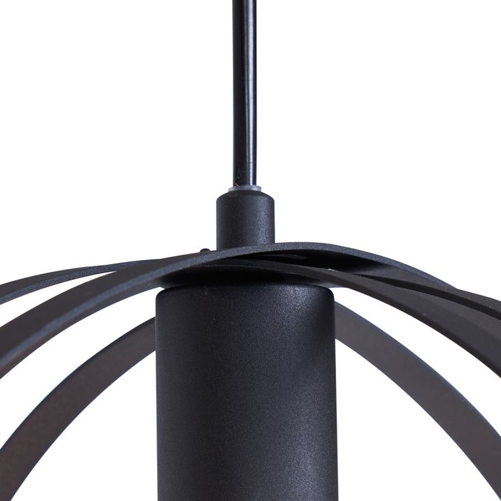 Smart hanglamp zwart langwerpig 3-lichts incl. Wifi G95 - Indu