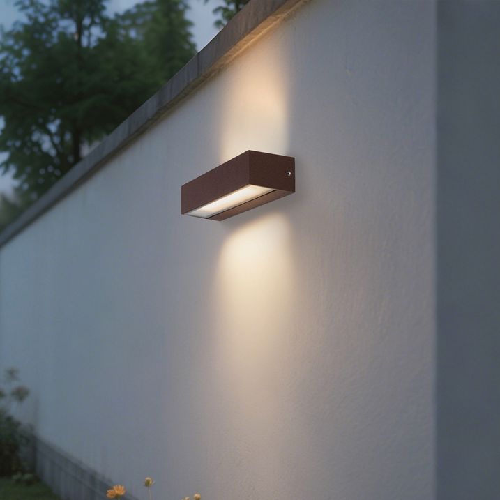 Applique da parete industriale ruggine incl. LED IP65 - Steph
