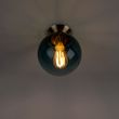 Lampa-sufitowa-art-deco-mosiądz-z-oceanicznym-niebieskim-szkłem---Pallon