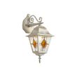 Vintage-buiten-wandlantaarn-beige-met-antiek-goud-IP44---Antigua-Down