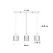 Scandinavian-Pendant-Lamp-Beige-with-White-Glass-3-Lights---Wisp