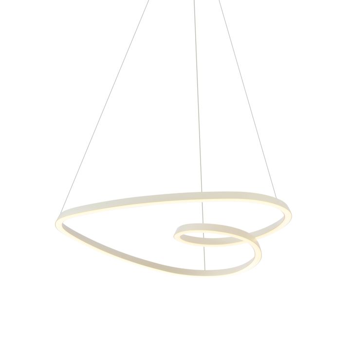 Scandinavian pendant lamp beige 72cm incl. LED 3-step dimmable - Circuit