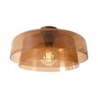 Bloom-Retro-Ceiling-Lamp-with-Double-Amber-Glass-in-Brown