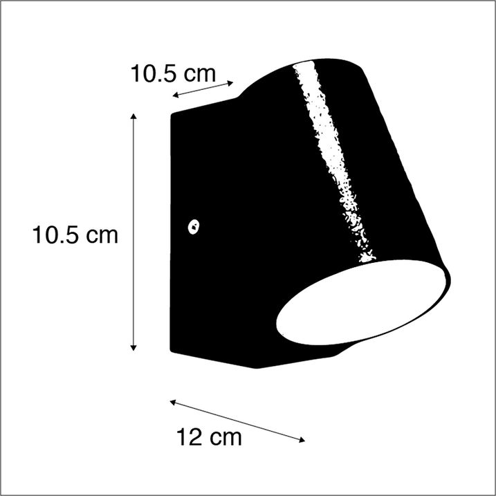 Nowoczesna lampa zewnętrzna antracytowa w komplecie z LED z czujnikiem zmierzchu - Uma