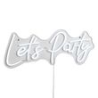 Neon-zidna-svjetiljka-bijela-uklj.-LED---Let's-Party