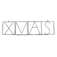 Karácsonyi-fali-lámpa-fekete-XMAS-LED-del,-időzítővel-IP44---Yoro