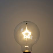 Weihnachts-E27-LED-Lampe-Stern-Filament-G95-Klar-1.8W-120-lm-2700K