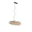 Lampada-a-sospensione-intelligente-nera-con-vetro-ambrato-incl.-8-Wifi-G9---Uvas