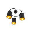 Plafonnier-moderne-noir-3-lumières---Lofty