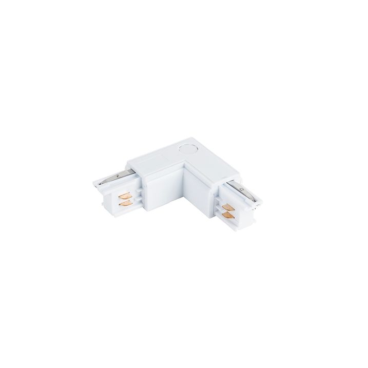 L-Verbinder für 3-phasiges Schienensystem rechts weiß