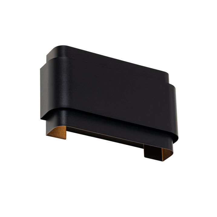 Candeeiro de parede industrial preto 2 luzes - Coen