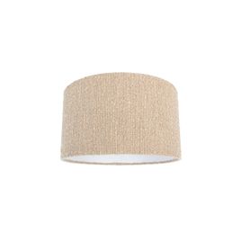 Beiger Stofflampenschirm aus Bouclé-Stoff 35/35/20
