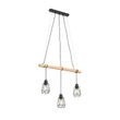 Landelijke-hanglamp-zwart-met-hout-3-lichts---Dami-Frame