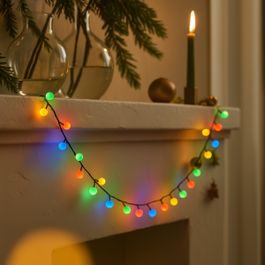Ghirlandă luminoasă de Crăciun verde cu 140 LED-uri multicolore 3,5 m IP44 - Dasher