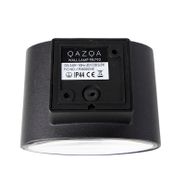 Moderne-utendørs-vegglampe-sort-inkl.-LED-IP44---Ovum