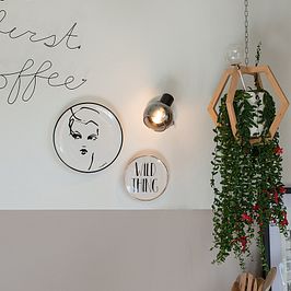 Foco Art Déco negro con cristal ahumado - Vidro