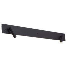 Modern Black 2-Light Wall Lamp Incl. LED with Backlight and USB-C - Longly