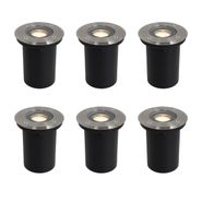 Set-de-6-focos-de-suelo-modernos-para-exterior-de-acero-35-mm-ajustables-IP65---Delux