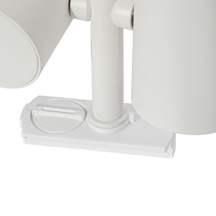 Modernes Schienensystem mit 3 Strahlern Weiß 1-phasig - Iconic Scopio