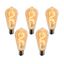 Set-of-5-E27-Dimmable-LED-Bulbs-Spiral-Filament-ST64-Gold-4W-270-lm-2100K
