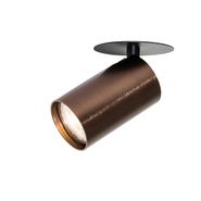 Set-med-6-moderna-infällda-spotlights-mörkbrons-GU10-50mm---Chels